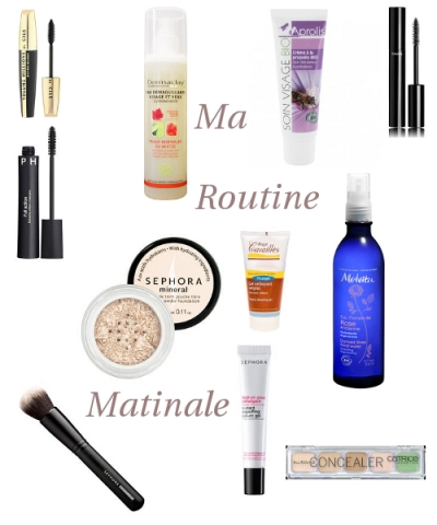 Routine matinale soins et make-up